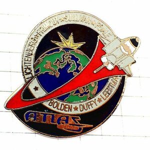 pin badge *STS-45 Atlantis 1992 year cosmos flight mission NASA America /USA Space Shuttle * France limitation pin z
