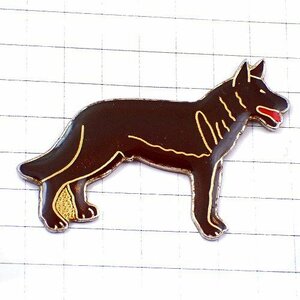 ピンバッジ・茶色い犬◆フランス限定ピンズ◆レアなヴィンテージものピンバッチ