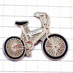 ピンバッジ・銀色の自転車サイクリング◆フランス限定ピンズ◆レアなヴィンテージものピンバッチ