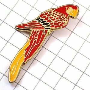  pin badge * red .. parrot . obi. bird * France limitation pin z* rare . Vintage thing pin bachi