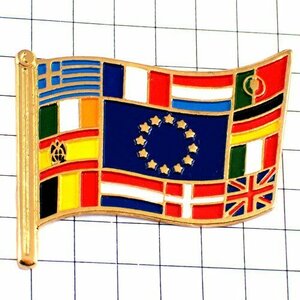 ピンバッジ・ユーロEU欧州連合の国旗ヨーロッパ星の欧州旗◆フランス限定ピンズ◆レアなヴィンテージものピンバッチ