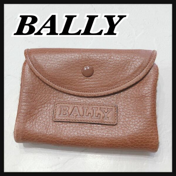 ☆BALLY☆ バリー ポーチ 小物入れ ブラウン 茶色 レザー 本革 ツイード チェック ロゴ レディース 女性 送料無料