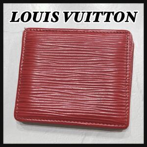 ☆LOUISVUITTON☆ ルイヴィトン ヴィトン エピ コインケース 小銭入れ レッド 赤色 レザー 本革 無地 コンパクト レディース 送料無料