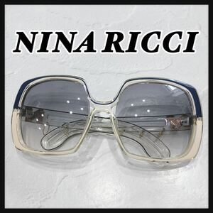 ☆NINARICCI☆ ニナリッチ サングラス アイウェア クリア ブルー ベージュ ブルーレンズ カラーレンズ グラデーション 大きめ 送料無料