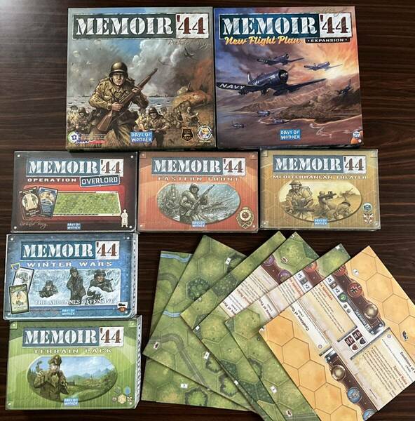 Memoir 44 board game base + 8 expansions
