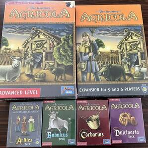 アグリコラ　ボードゲーム + 拡張5点　英語版 Agrcola board game + 5 expansions English editions 