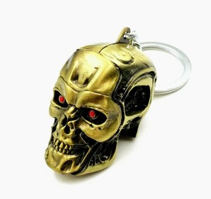  новый товар Terminator end Skull end каркас T800 head фигурка брелок для ключа Gold 