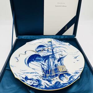 【未使用】Meissen イヤープレート 1999 スペイン船ガレオーネ　マイセン　食器　皿　大皿　絵皿　飾皿