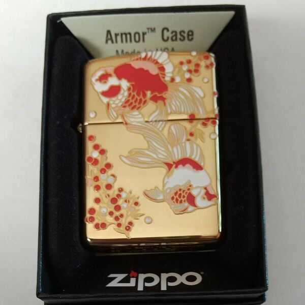 ZIPPO ライター 金魚 アーマー 送料無料