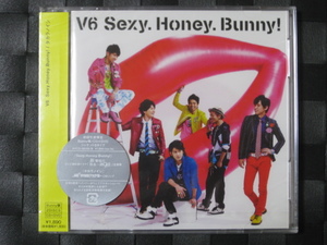  новый товар очень редкий!! V6 CD+DVD [Sexy.Honey.Bunny] первое издание Bunny запись / новый товар нераспечатанный / Morita Go / Okada Jun'ichi / Miyake Ken / Nagano Hiroshi / Inohara Yoshihiko / Sakamoto Masayuki 