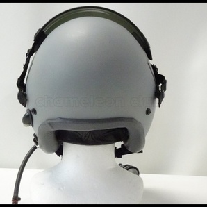 東京)米軍実物/HGU-55/P フライトヘルメット サイズXL＆MBU-20/P酸素マスク一式の画像5