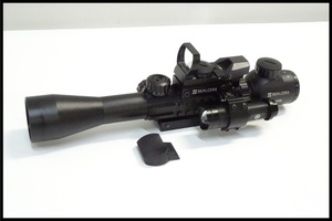  Tokyo )REALCERA 3-9x40EG rifle scope / dot site / flashlight set 