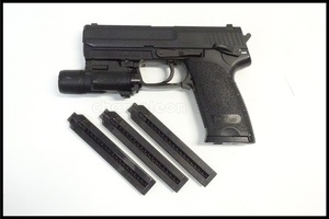  Tokyo ) Tokyo Marui H&K USP electric hand gun preliminary magazine / light attaching .