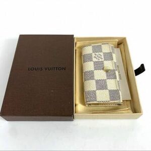 LOUIS VUITTON ルイヴィトン ミュルティクレ4 4連キーケース ダミエアズール