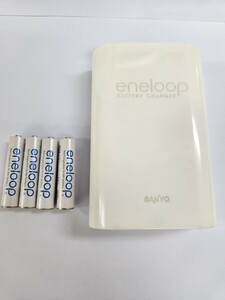 SANYO enveloope battery charger body exclusive use battery single 4 battery 4ps.@ attaching 