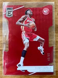 85枚限定 Clint Capela Panini Donruss Elite Basketball 2023-24 Base Red Die-Cut Parallel クリントカペラ ホークス Hawks NBA