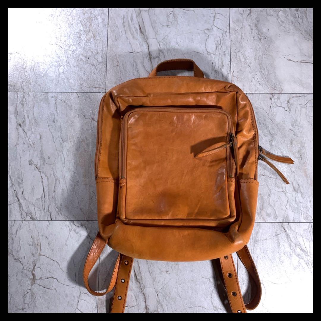 美品 kuleha comodo-ruck M キャメル レザーリュック|Yahoo 美品 kuleha comodo-ruck M キャメル レザーリュック|Yahoo
