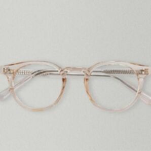 ohotoro scoop glasses (pink beige) メガネ 眼鏡 