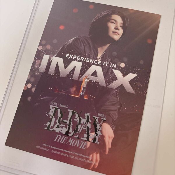 SUGA D-DAY 入場特典 IMAX 先行 AgustD ポストカード ミニポスター 1枚 映画 ユンギ