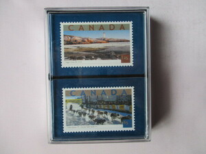 カナダ　切手（燈台・犬ぞりレース）　トランプ　２組セット　未開封品