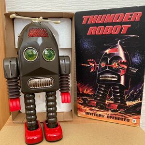 ⑧ ブリキ　サンダーロボット　THUNDER ROBOT