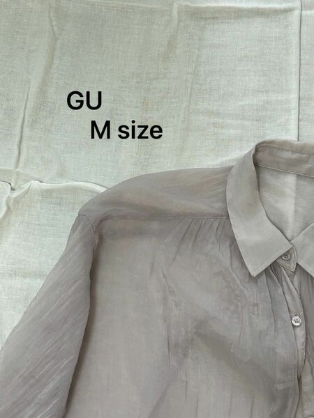 GU ロングシャツワンピース Mサイズ
