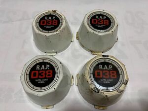 希少 BS ポテンザ R.A.P 038 センターキャップ 4個 BRIDGESTONE POTENZA R.A.P038 ULTRA LIGHT WHEEL center cap set 昭和レトロ 当時物