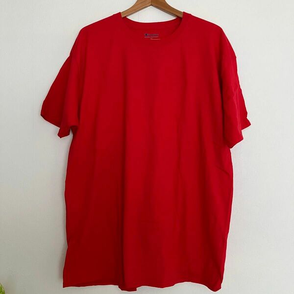 3L 新品　未使用　チャンピオン　RED 赤色 Tシャツ　半袖