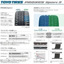 275/45R20 PROXES Sport2 国産 トーヨー タイヤ TOYO TIRES プロクセス スポーツ2 275 45 20インチ サマー 275-45-20_画像3