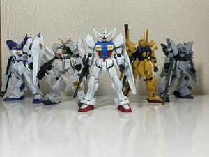 ◆Gフレーム 人気MS 5体セット◆Hi-νガンダム、シナンジュスタイン、百式、GP01ガンダム試作1号機、TR-1ヘイズル改◆ガンダム、食玩