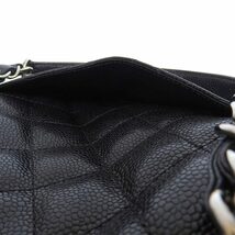 【中古】CHANEL シャネル PST チェーントート トートバッグ ショルダーバッグ ブラック キャビアスキン 11番台 レディース【質屋】_画像6