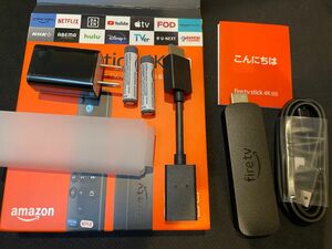 【TVリモコンで登録可】Fire TV Stick 4K 2世代 リモコン無し①