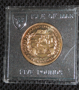 1993 Isle of Man 1992 F1 World Champion 記念　N.Mansell 5ポンド　コイン