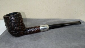 BARLING'S MAKE YE OLDE WOOD 247 EL Fossil T.V.F. MADE IN ENGLAND. Silver A/M Billiard Hallmark, Estate Pipe 希少！ 喫煙具 パイプ 