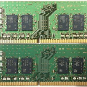 【8GB×2枚組】SAMSUNG PC4-2400T-SA1-11 計16G 1R×8 中古メモリー ノート用 DDR4-2400 PC4-19200 即決 動作保証【送料無料】 の画像3