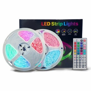 LED テープライト 20m RGB 両面テープ 高輝度 SMD5050 PSE認証 4ピン 100V 240V 調光 調色 簡単取付 装飾 内装 DIY　