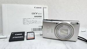 【F7874】 Canon　IXY650　デジタルカメラ PC2274　3.6V FULLHD WiFi