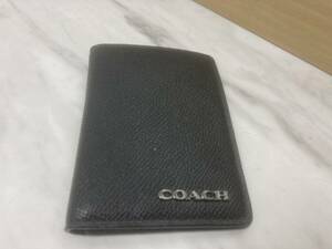 G4317 COACH コーチ カードケース パスケース 黒 ブラック