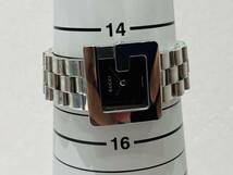 A1951 GUCCI グッチ 3600J SS QZ Gウォッチ Gフレーム スクエア シルバー カラー ボーイズ ユニセックス 腕時計 テスター反応あり_画像3
