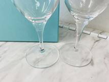 G5549 TIFFANY&Co. ティファニー スウィング ワイングラス ペアグラス クリスタルガラス 未使用保管品_画像3
