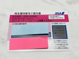 A2037 ANA 全日空 株主優待券 2025年5月31日まで コード通知のみ送料無料