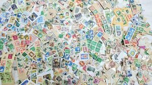 【F2024/05/19⑦】1円～ 日本切手 記念切手 消印 まとめ　大量！100g以上