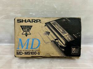 SHARP MD портативный магнитофон MD-MS100-S серебряный sharp плеер 