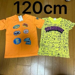 120cm 男の子 半袖Tシャツ Tシャツ 夏服 新品 中古 まとめ売り 2枚セット