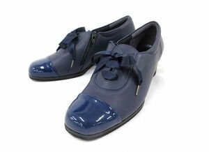  postage 300 jpy ( tax included )#zf303# lady's Jwinkle walking pumps 24cm navy 14280 jpy corresponding [sin ok ]