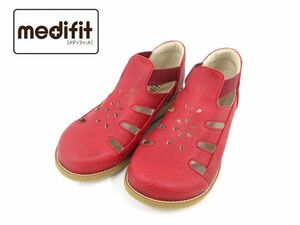  postage 300 jpy ( tax included )#zf130#meti Fit 5E punching sandals red 26cm 9990 jpy corresponding [sin ok ]