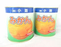 送料300円(税込)■az978■◎缶詰 小路 みかん シラップづけ 3000g 2缶【シンオク】_画像1