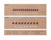 送料185円■bx128■▼誠和 レザークラフト用 1本平目打 2mm巾 15点【シンオク】【クリックポスト発送】_画像4