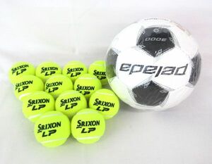 送料300円(税込)■ba389■ボール(テニスボール・サッカーボール) 2種 13点【シンオク】