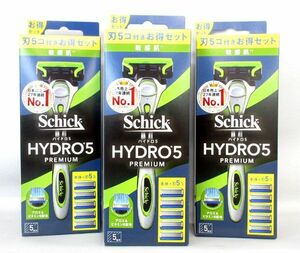  postage 300 jpy ( tax included )#vc121#(0326) Schic hydro 5 premium sensitive . combo pack 3 point [sin ok ]